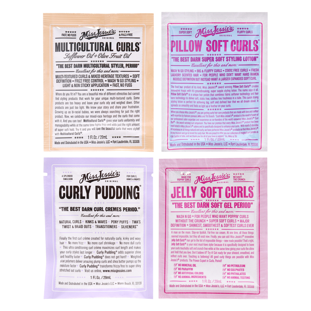 Pillow Soft Curls&Jelly Soft Curl&Multi Cultural Curl Pudding MissJessies 4PcKit
